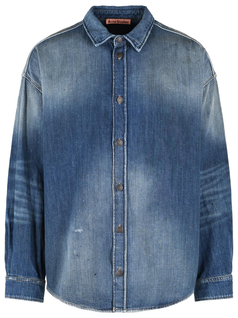 Acne Studios Acne Studios Blue Cotton Shirt Men - World Class Fashion
