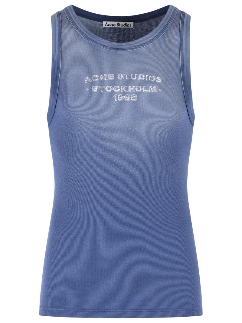 Acne Studios Acne Studios Navy Cotton Blend Tank Top Men - World Class Fashion