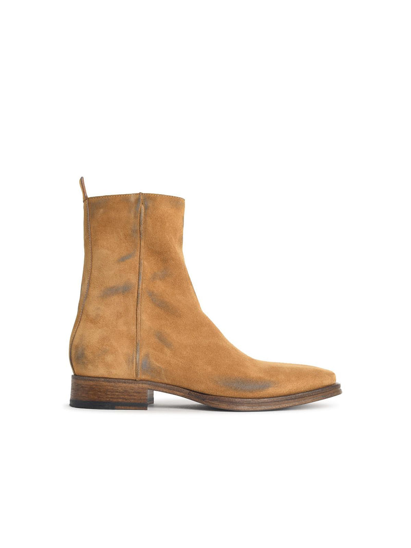 Acne Studios Acne Studios Beige Suede Ankle Boots Men - World Class Fashion