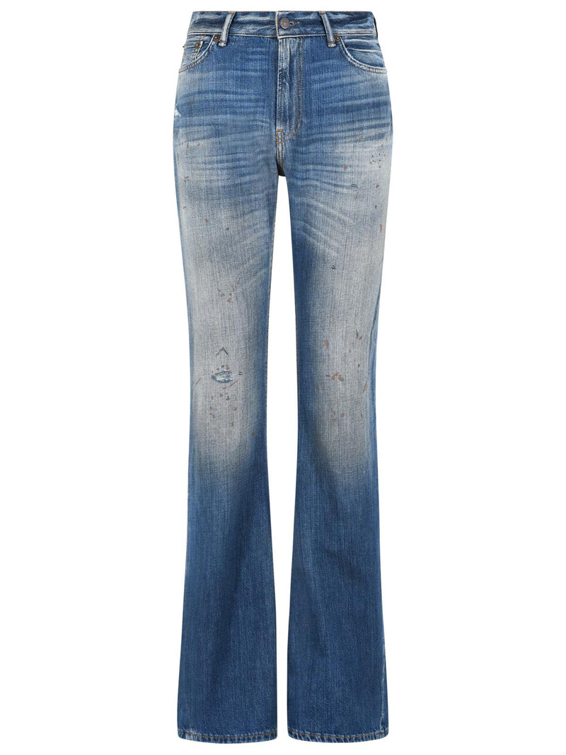 Acne Studios Acne Studios 2025 Blue Cotton Jeans Women - World Class Fashion