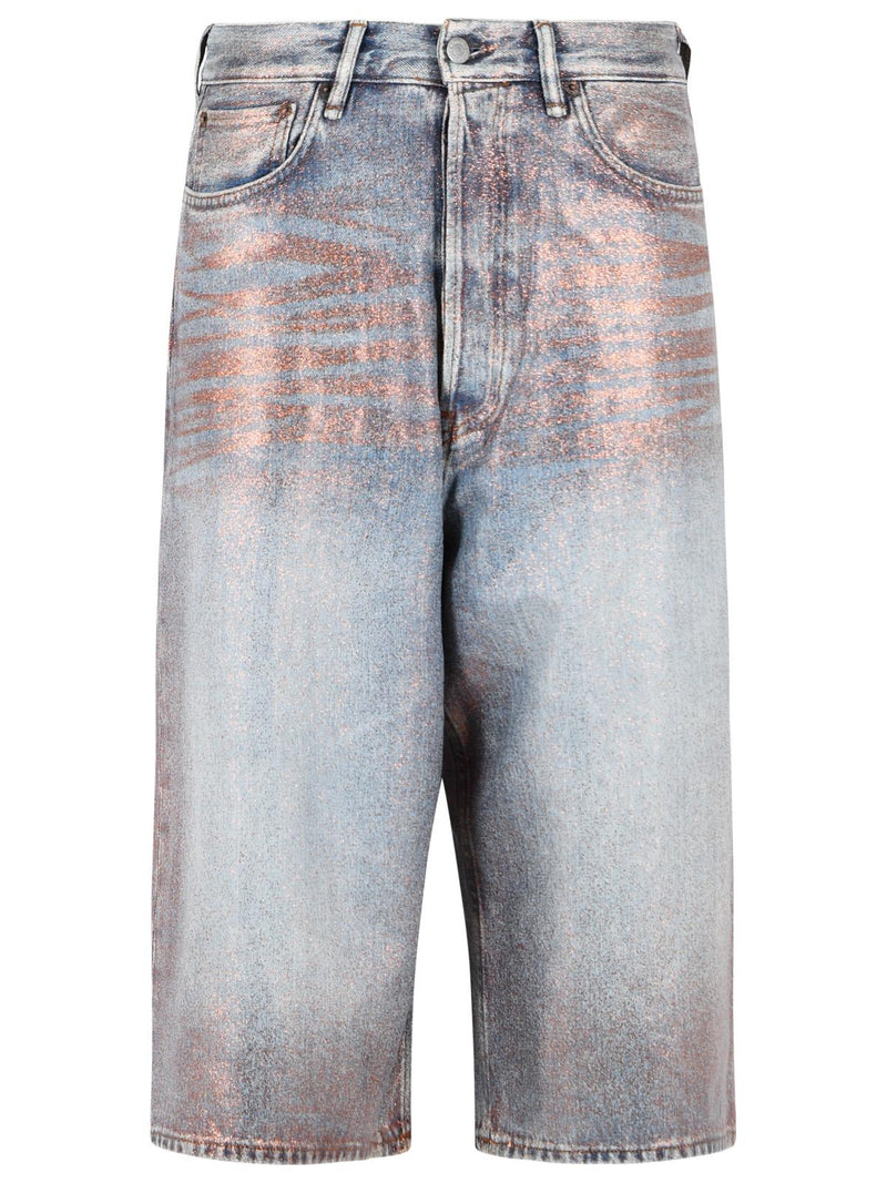 Acne Studios Acne Studios ROSE Copper Light Blue Bermuda Shorts - World Class Fashion