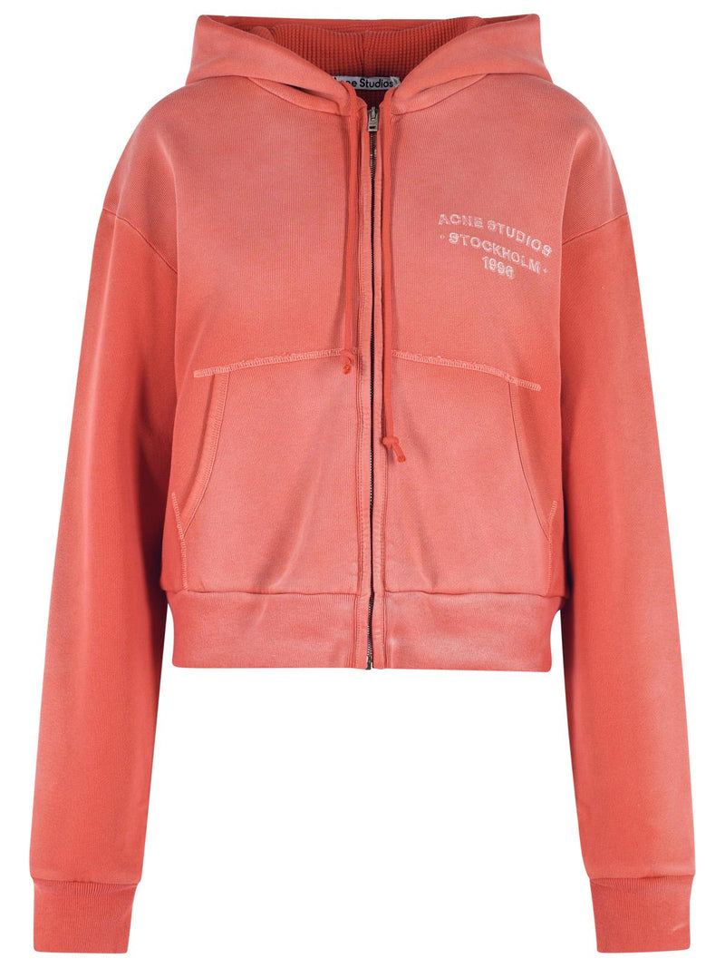Acne Studios Acne Studios Cotton Sweatshirt Red Women - World Class Fashion