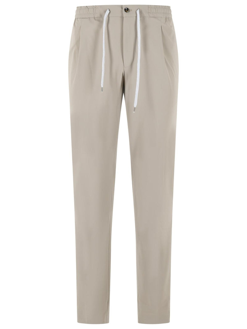 Pt01 Pt01 KINETIC Fabric Pants Beige Men - World Class Fashion