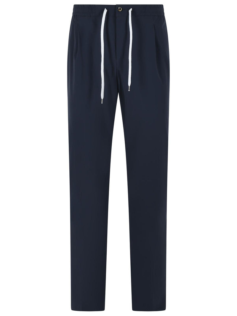 Pt01 Pt01 KINETIC Fabric Pants Navy Men - World Class Fashion