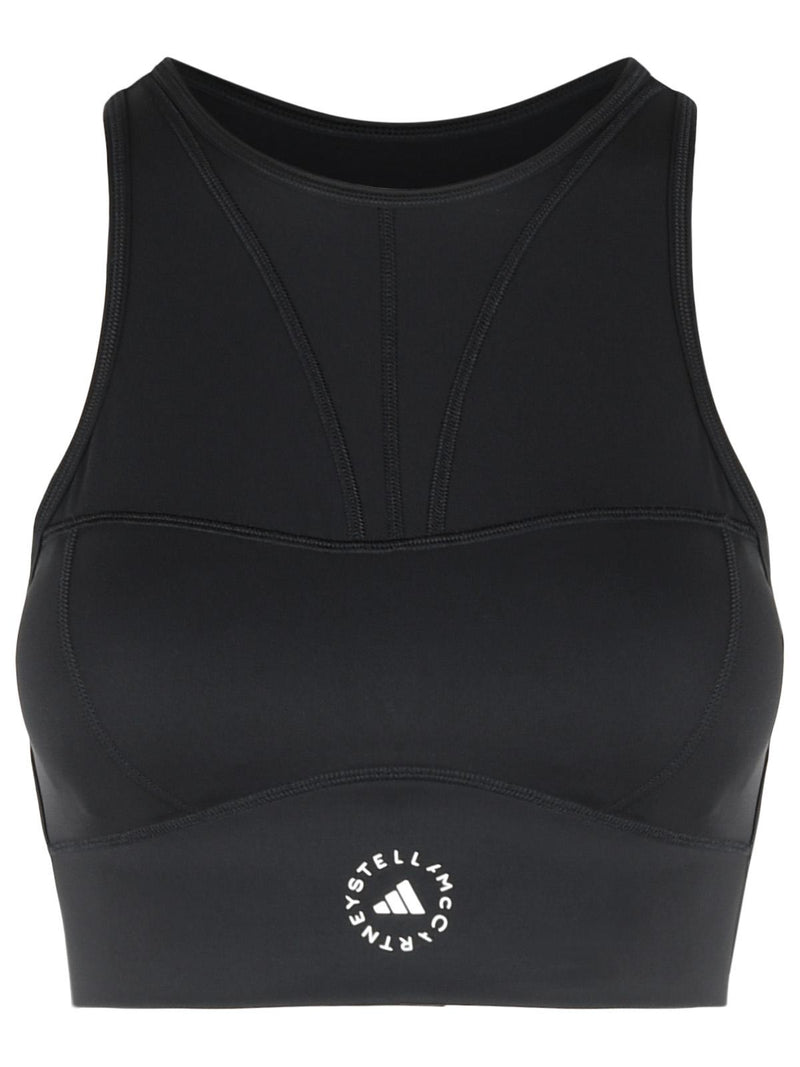 Adidas By Stella Mccartney Adidas By Stella McCartney TPR Sporty Top Black - World Class Fashion
