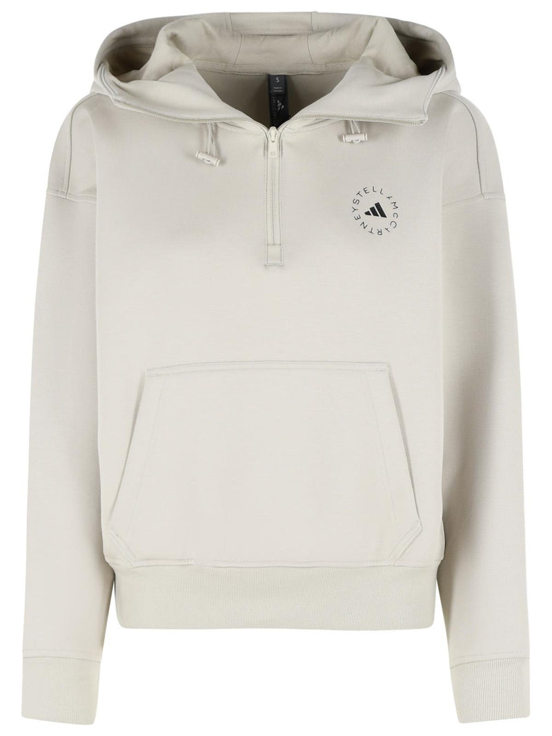 Adidas By Stella Mccartney Sudadera de mezcla de algodón Adidas By Stella McCartney color beige - World Class Fashion