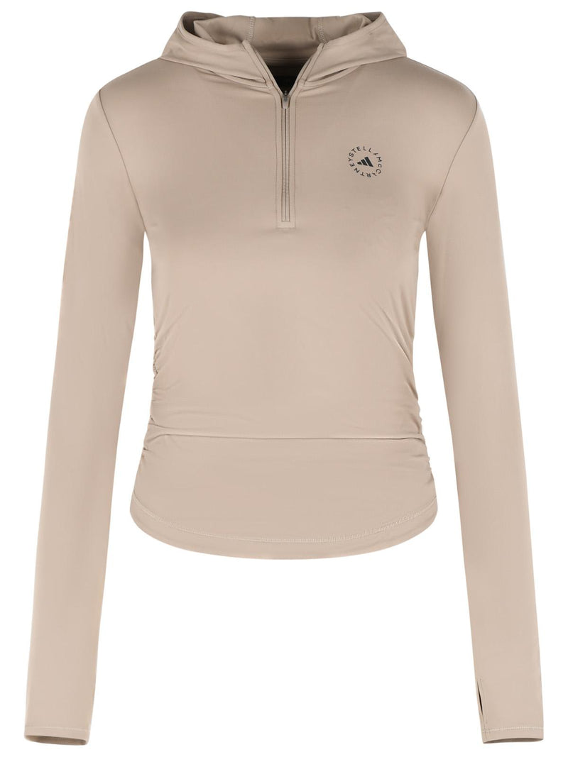 Adidas By Stella Mccartney Sudadera Adidas by Stella McCartney de mezcla de poliamida beige - World Class Fashion