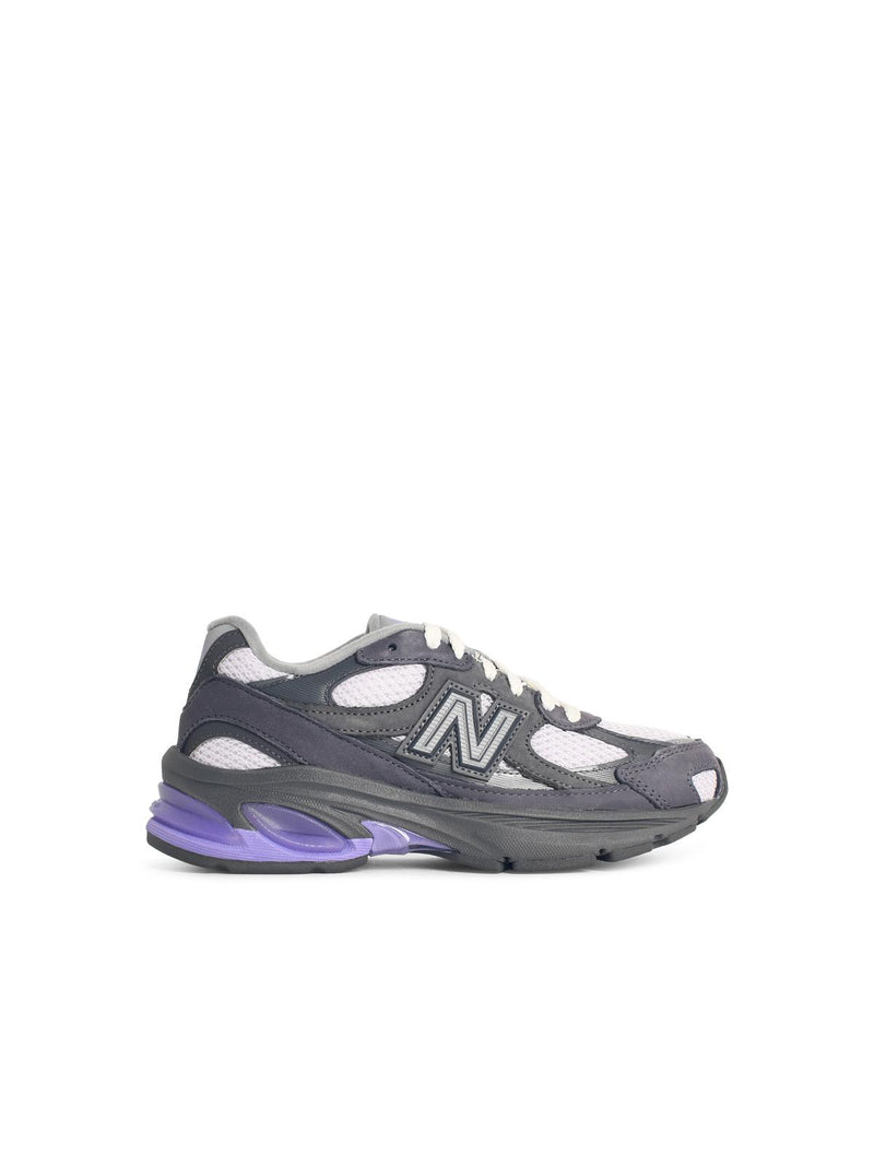 New Balance New Balance 2010 Grey Mesh Suede Sneakers Violet - World Class Fashion