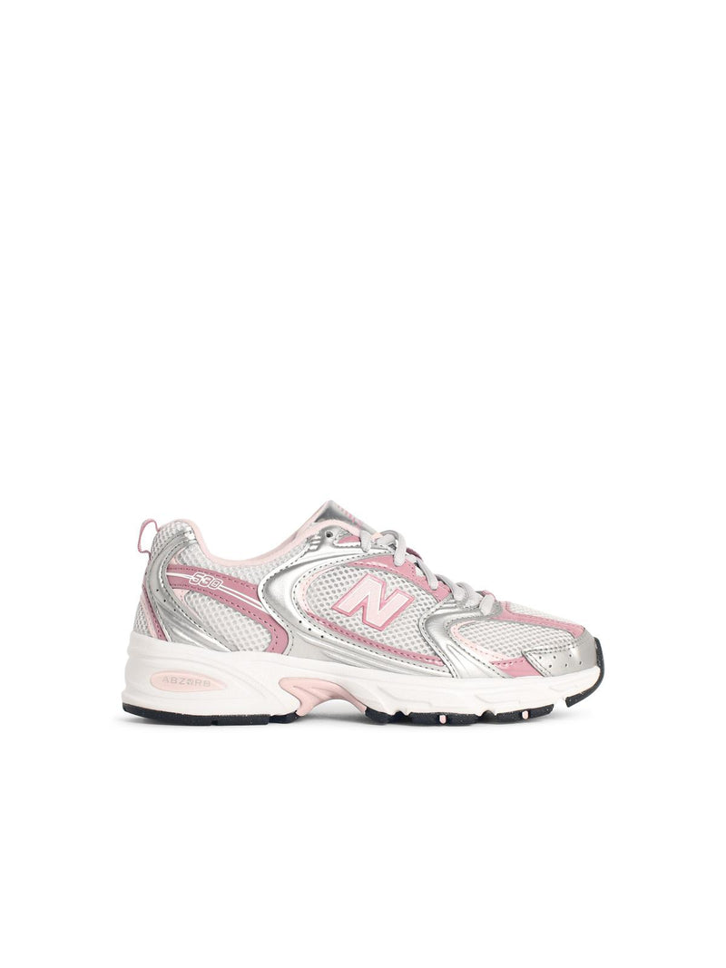 New Balance Zapatillas New Balance 530 de malla gris y rosa - World Class Fashion