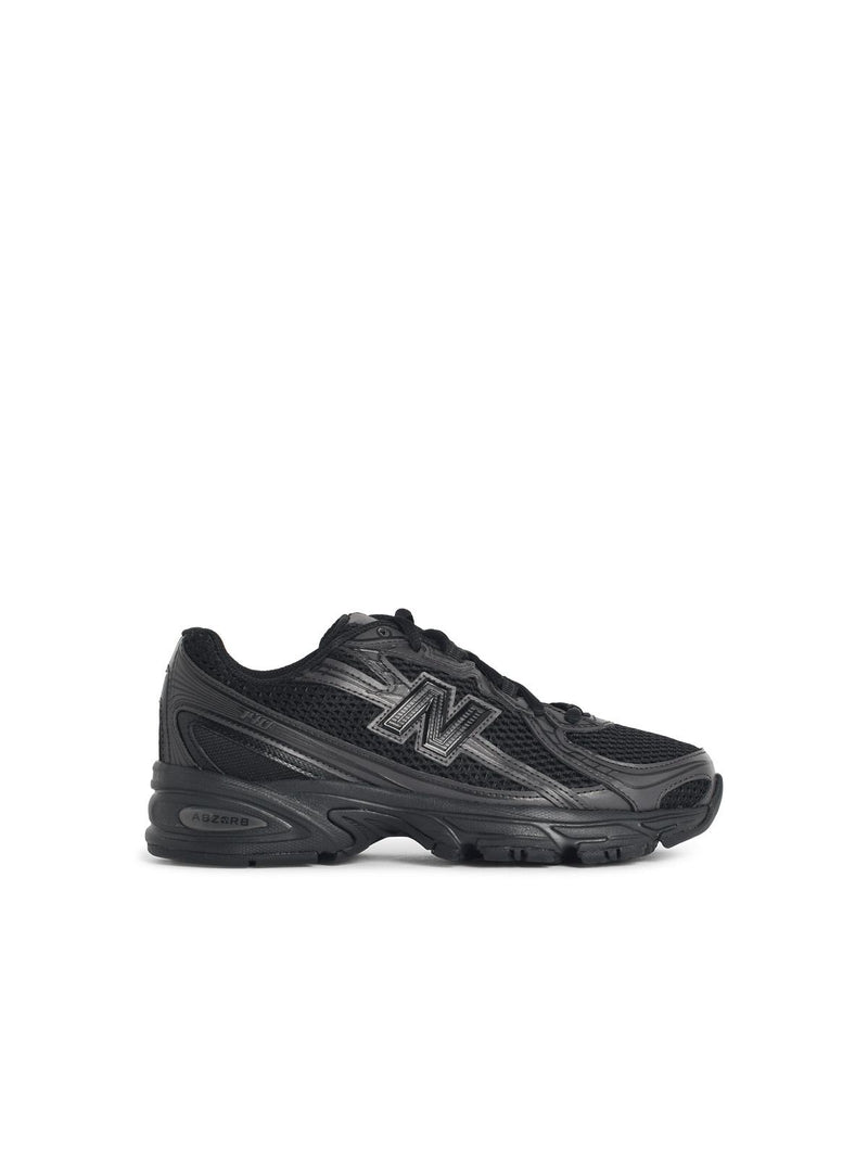 New Balance New Balance '740' Black Tech Fabric Blend Sneakers - World Class Fashion