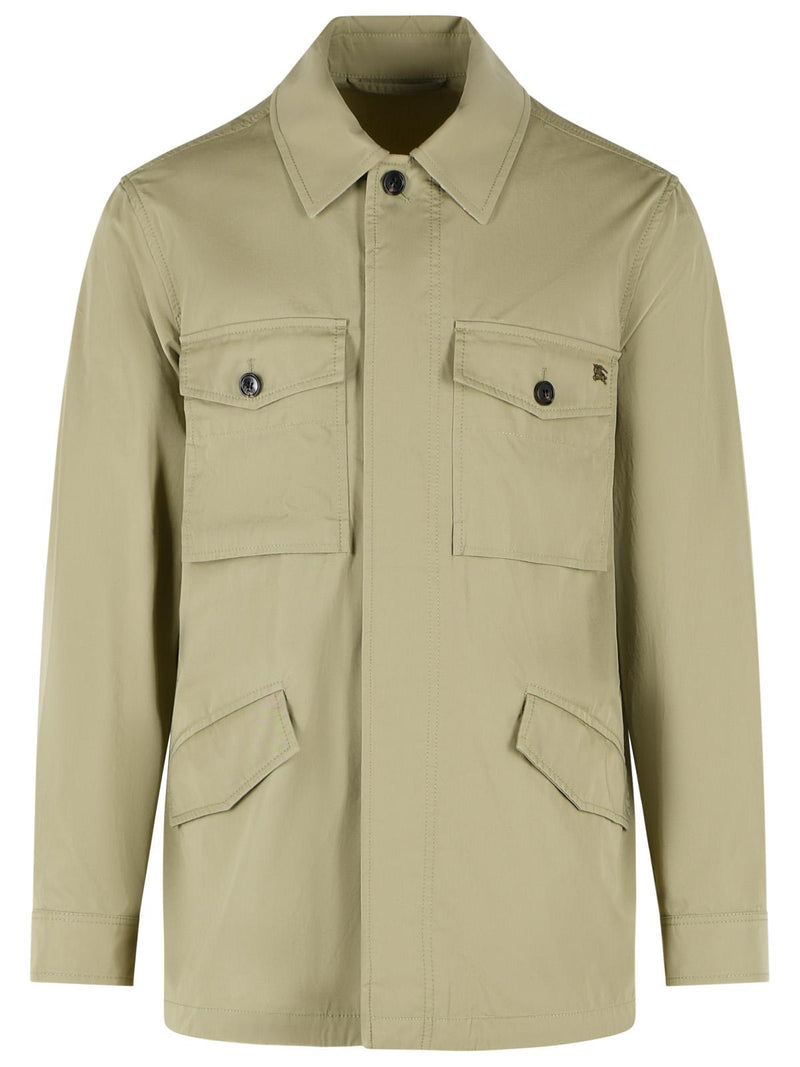 Burberry Burberry BRADMORE Pin SPARROW Beige Cotton Jacket - World Class Fashion