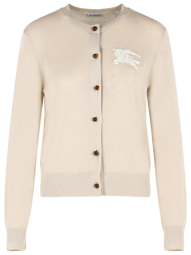 Burberry Burberry Ravella Beige Wool Blend Cardigan - World Class Fashion