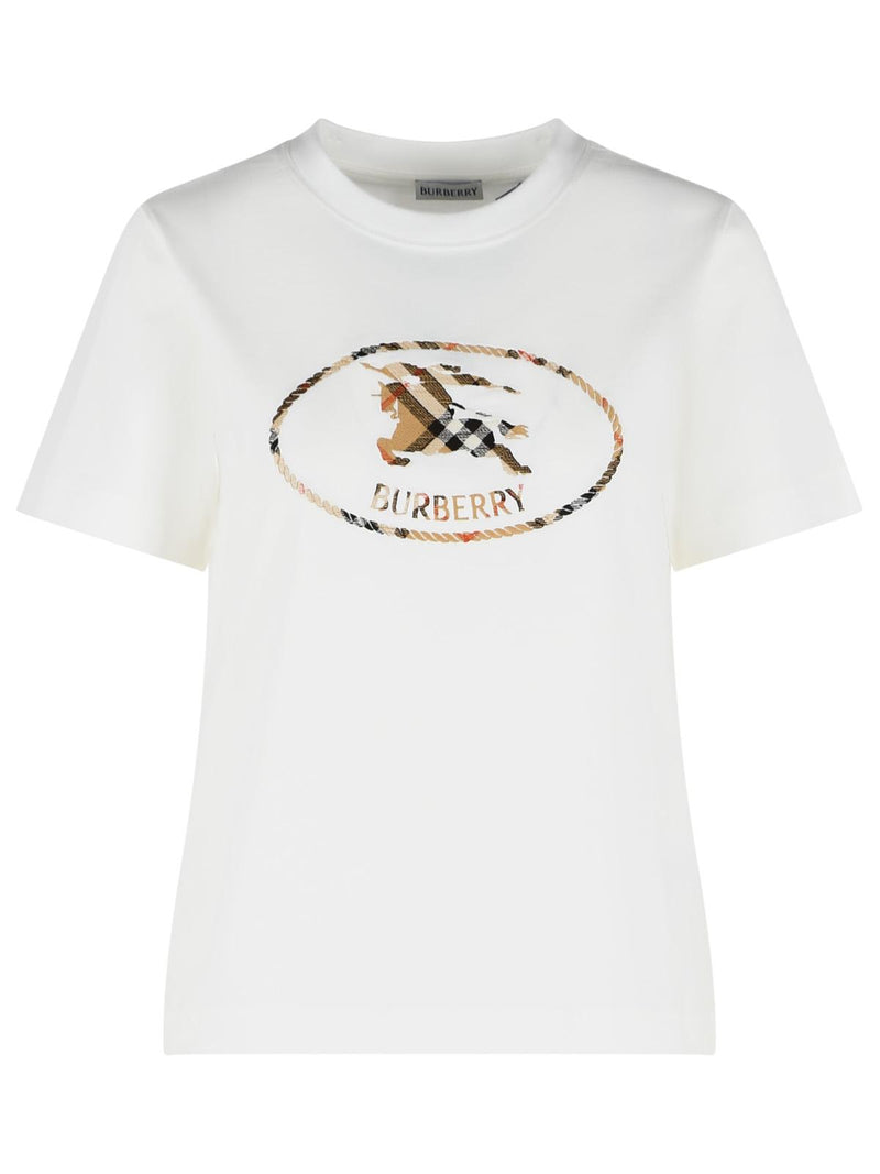 Burberry Burberry 'FRANKIE' White Cotton T-shirt - World Class Fashion