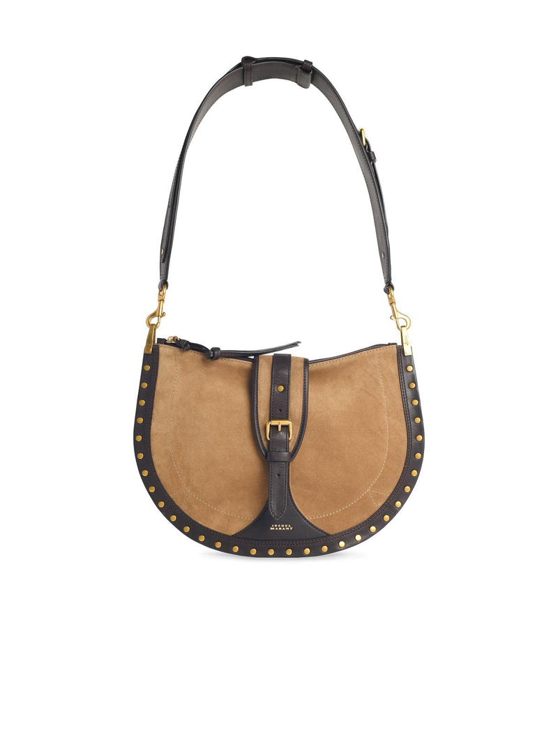 Isabel Marant Bolso de piel de becerro de ante topo Oskan de Isabel Marant Beige - World Class Fashion