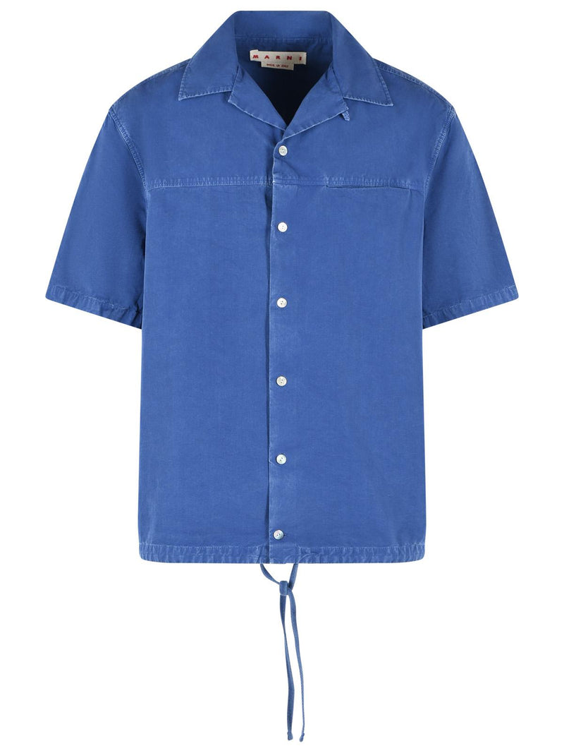 Marni Marni Cotton Shirt Blue Men - World Class Fashion