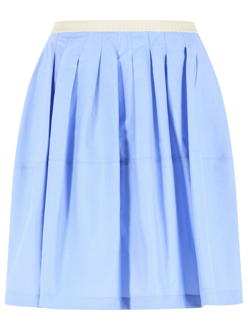 Marni Falda de algodón Marni Blue Iris azul claro - World Class Fashion