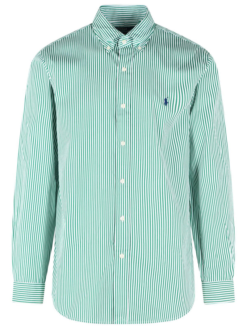 Polo Ralph Lauren Polo Ralph Lauren Green Cotton Men Shirt - World Class Fashion