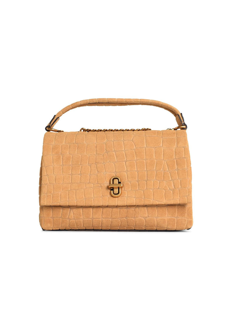 Marc Jacobs Bolso de hombro de cocodrilo de ante Marc Jacobs U Sahara Beige - World Class Fashion