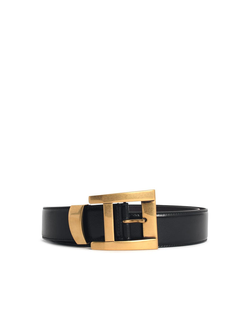 Versace Versace Black Leather Belt Men - World Class Fashion