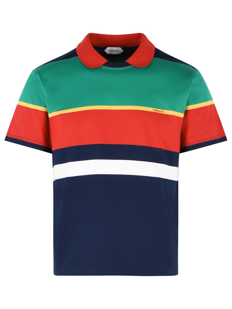 Versace Versace Multicolor Cotton Jersey Sweater Men - World Class Fashion