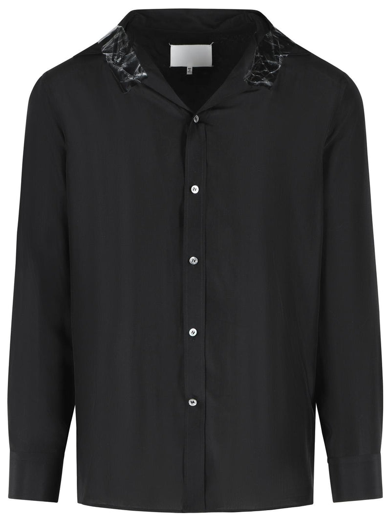 Maison Margiela Maison Margiela Black Silk Shirt Men - World Class Fashion