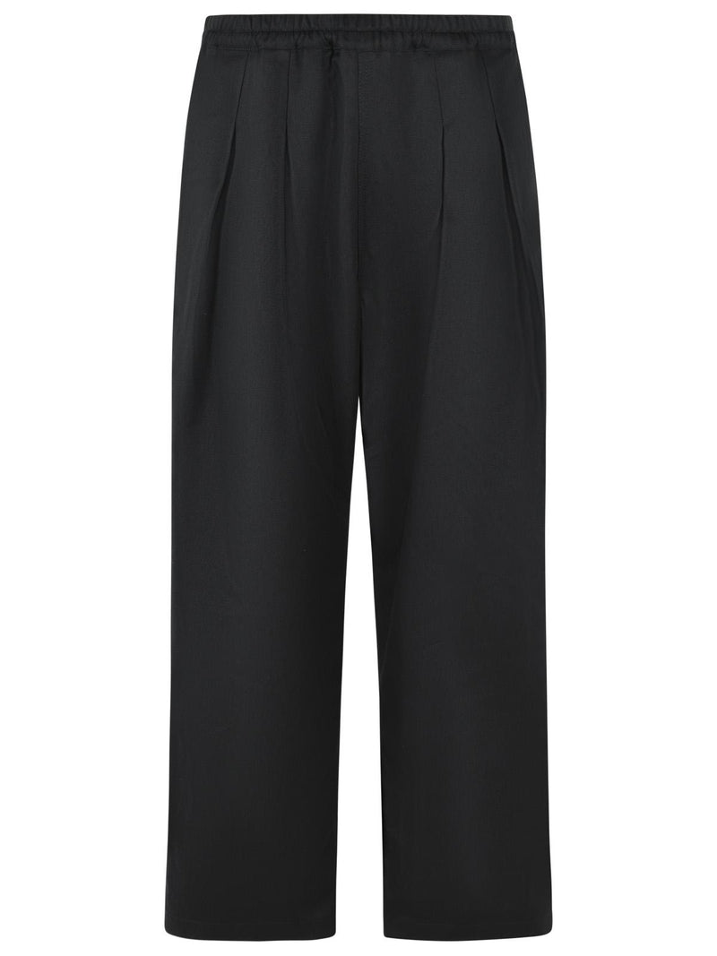 Maison Margiela Maison Margiela Black Polyester and Cotton Trousers - World Class Fashion