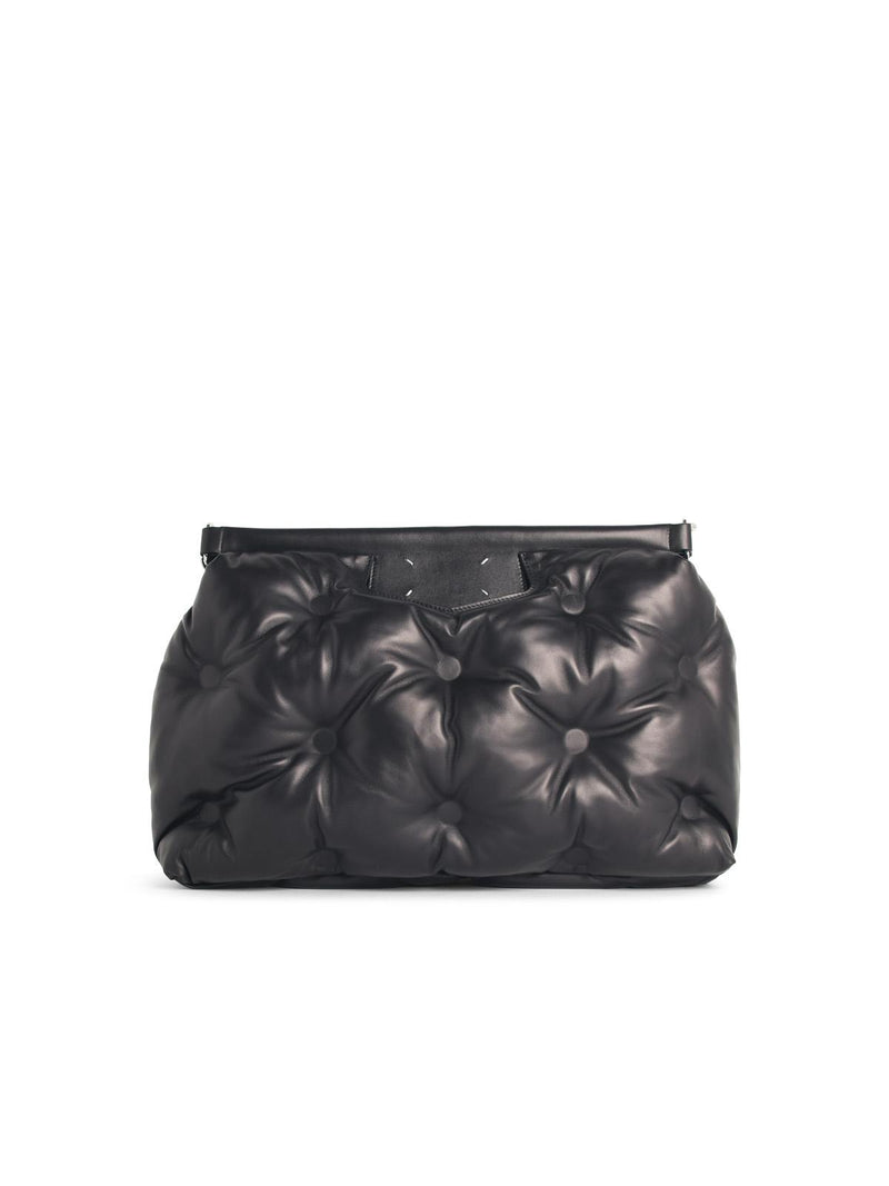 Maison Margiela Maison Margiela Glam Slam Large Black Leather Bag - World Class Fashion
