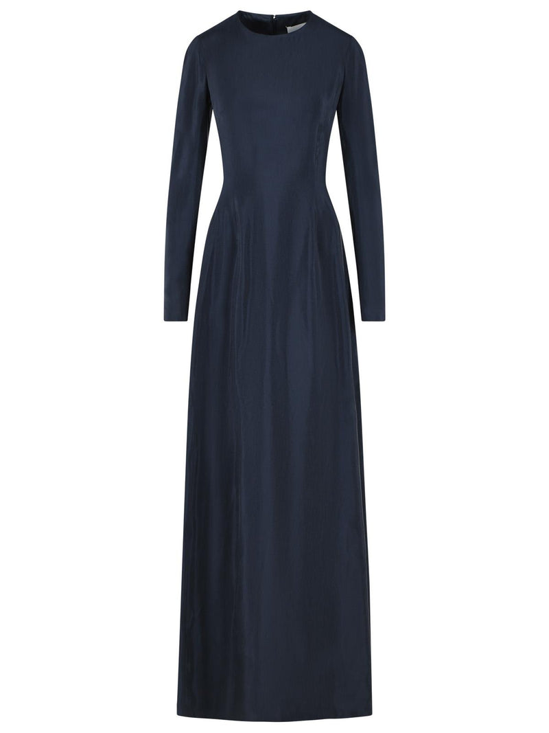 Maison Margiela Maison Margiela Cupro Maxi Dress Blue Women - World Class Fashion
