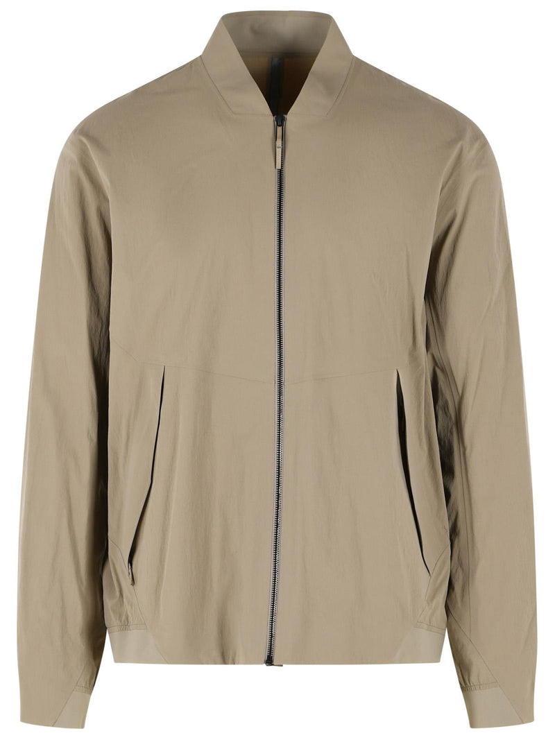 Veilance Veilance DIODE GNOSIS Stretch Nylon Bomber Jacket Beige - World Class Fashion