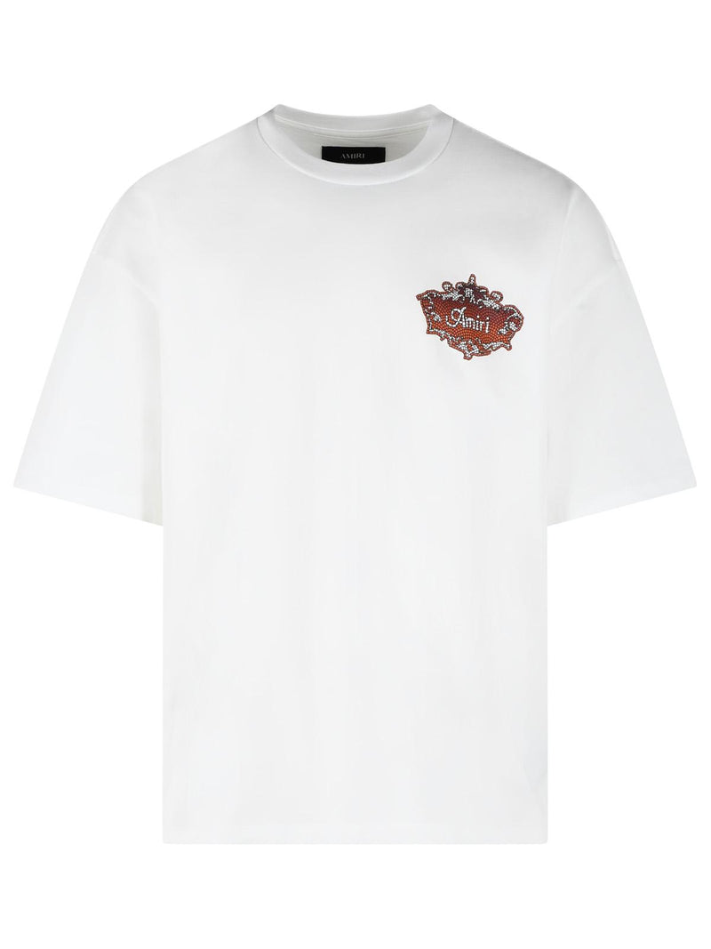 Amiri Amiri Mosaic Logo Oversized T-Shirt White Men - World Class Fashion