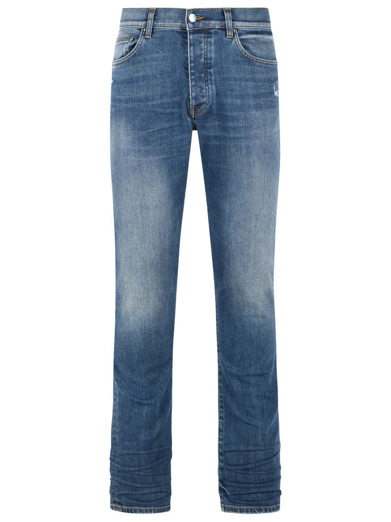 Amiri Amiri 'STACK' Blue Cotton Jeans Men - World Class Fashion