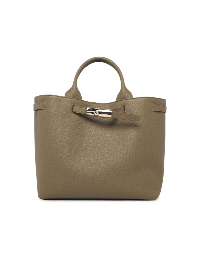 Longchamp Longchamp L Le Smart Leather Olive Shopping Bag - World Class Fashion