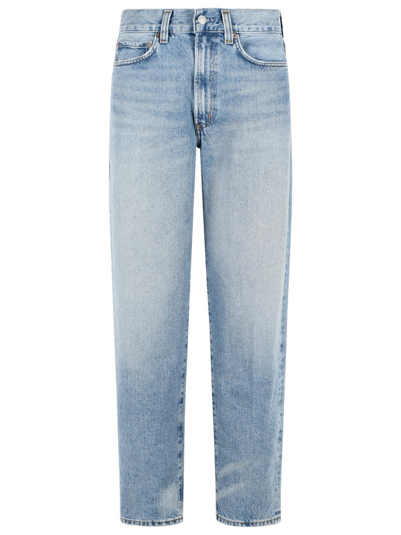 Agolde Agolde '80'S' 'ORBITAL' Light Blue Cotton Jeans - World Class Fashion