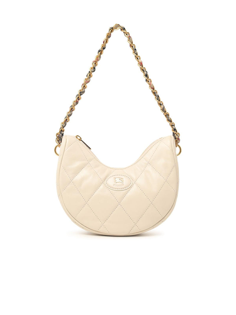 Burberry Burberry Horseshoe Cream Leather Bag - World Class Fashion