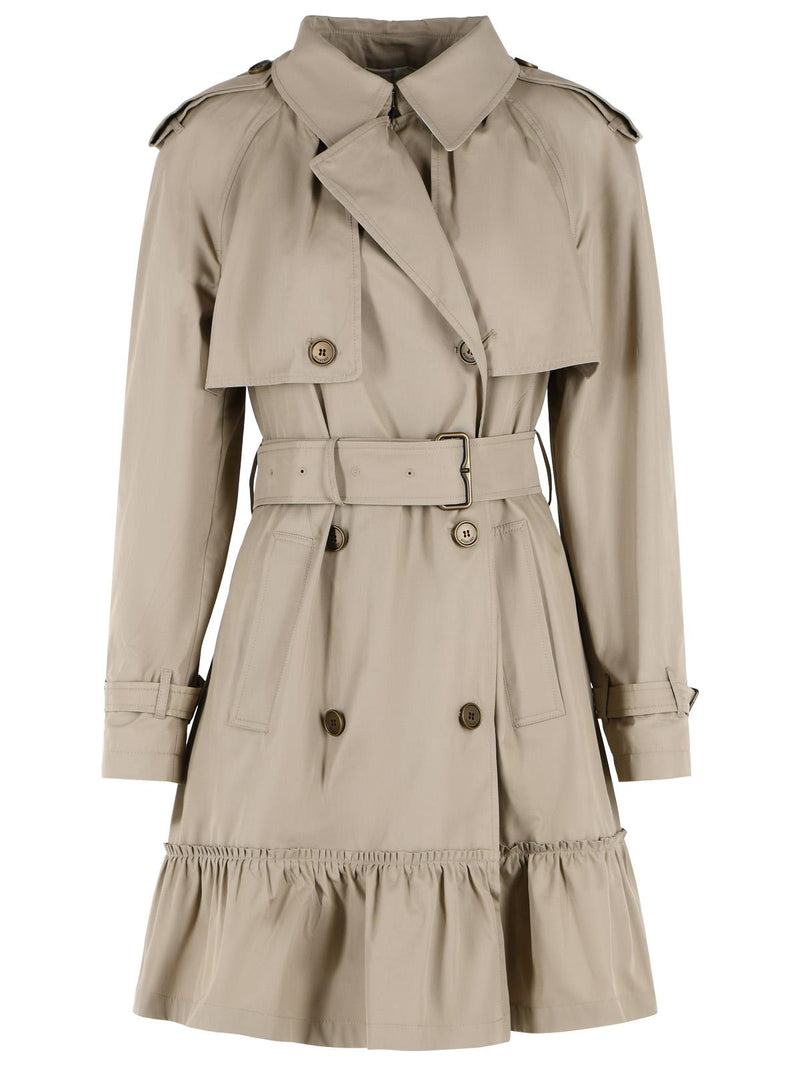 Burberry Burberry TILLYDRINE Beige Cotton Trench Coat - World Class Fashion