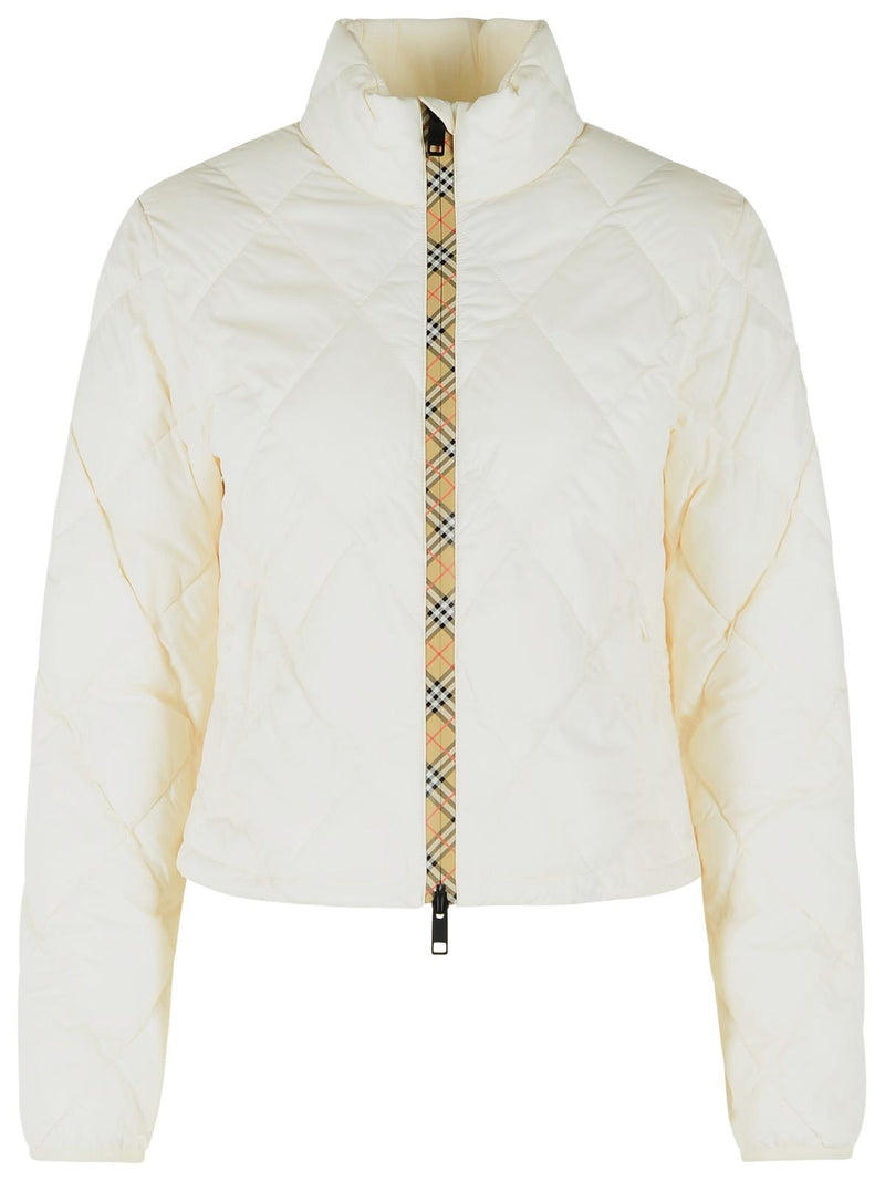 Burberry Burberry 'BRAMFORD' Ivory Nylon Jacket Women - World Class Fashion