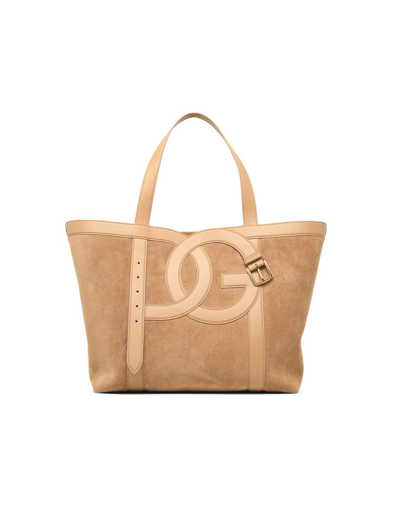 Dolce & Gabbana Dolce & Gabbana DG Belt Beige Suede Bag Women - World Class Fashion