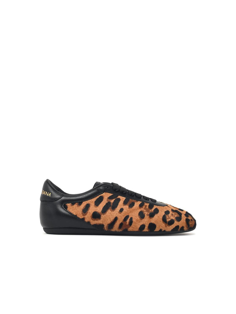 Dolce & Gabbana Dolce & Gabbana 'CONTEMPORARY' Leopard Pony Leather Sneakers - World Class Fashion