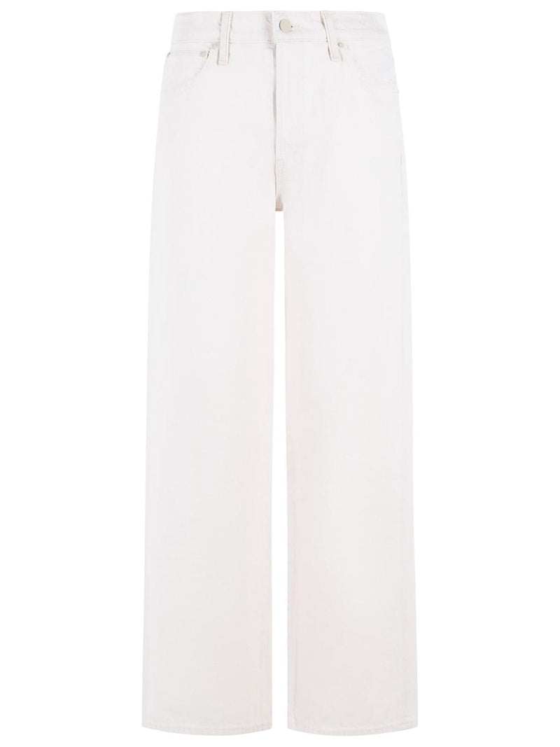 Mother Mother THE Dodger Skimp Cream Cotton Jeans - World Class Fashion