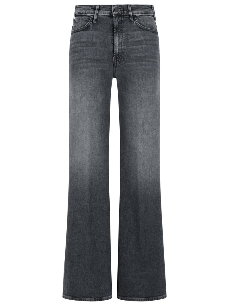 Mother Mother THE Hustler Roller Sneak Grey Women Jeans - World Class Fashion