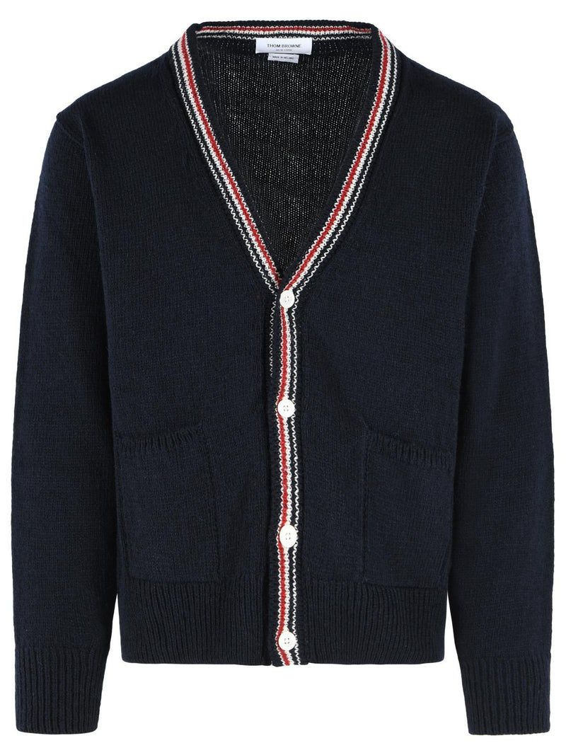 Thom Browne Thom Browne Hector Cardigan Navy Men - World Class Fashion