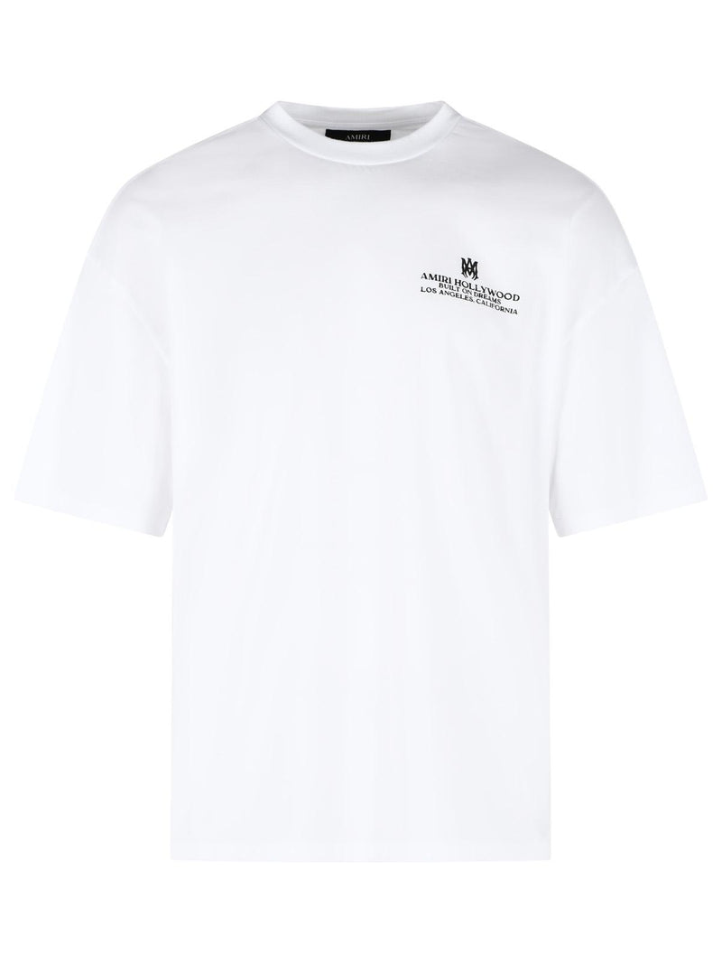 Amiri Amiri 'BUILT On Dreams' White Cotton T-shirt - World Class Fashion