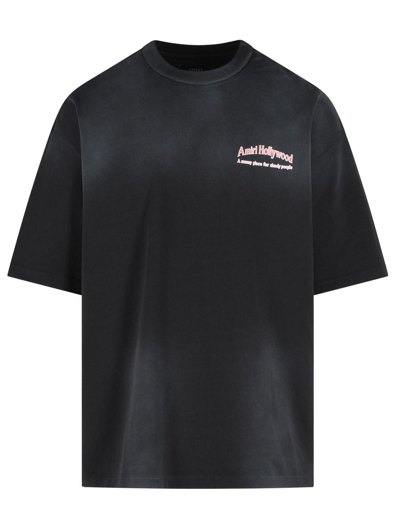 Amiri Amiri 'Sunny Place' Black Cotton T-shirt - World Class Fashion