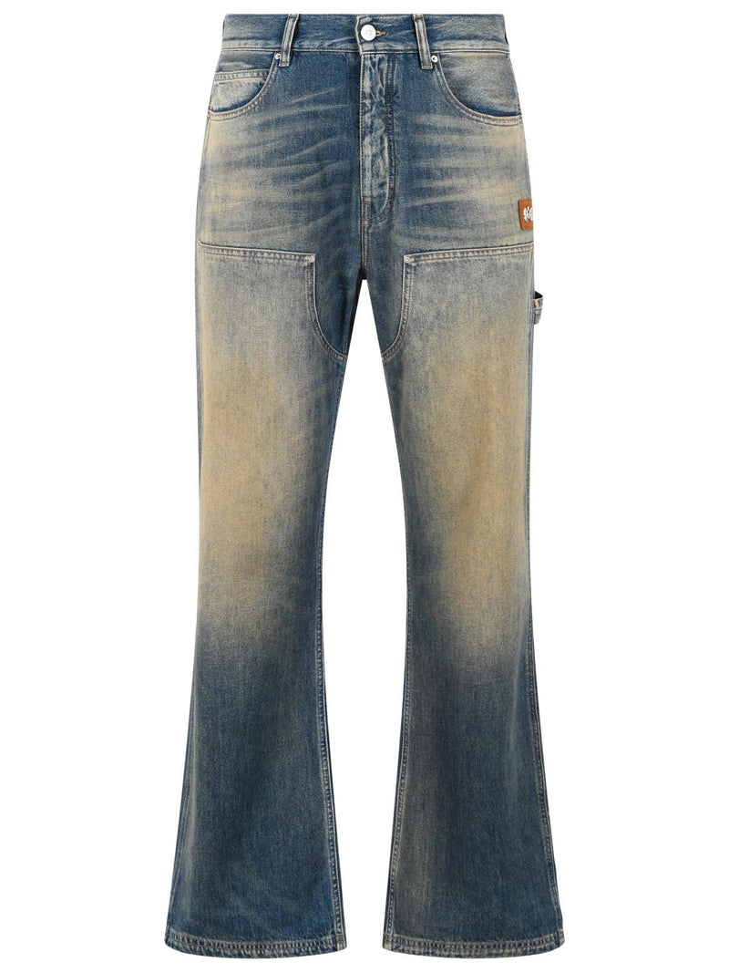 Amiri Amiri 'CARPENTER Lightweight' 'SANDSTONE' Cotton Jeans - World Class Fashion