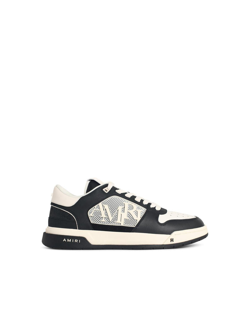 Amiri Amiri 'MA Quad Debossed Classic Low' Sneakers In Black And White Leather Blend - World Class Fashion