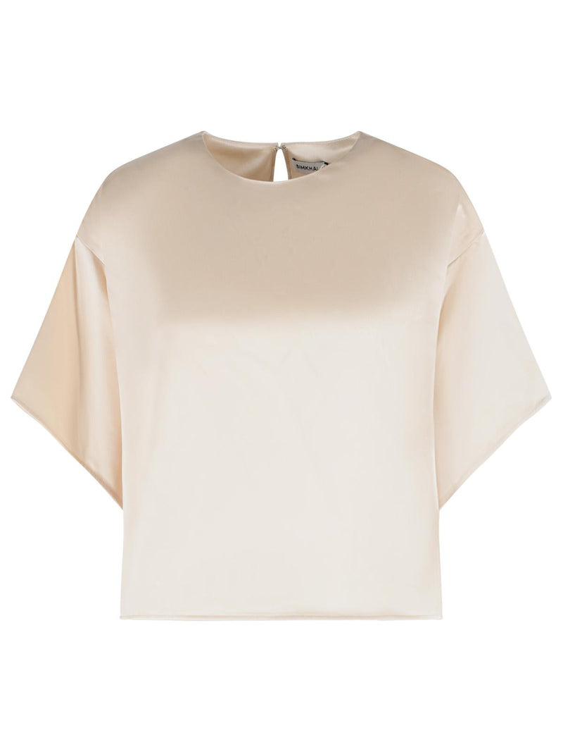 Simkhai Simkhai Acetate Blend Top Ivory Women - World Class Fashion