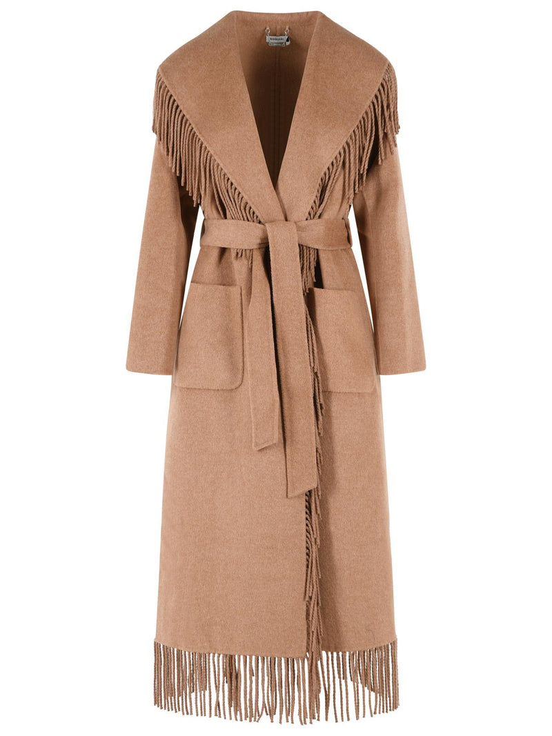 Simkhai Simkhai 'CARRIE' Camel Beige Wool Blend Coat - World Class Fashion
