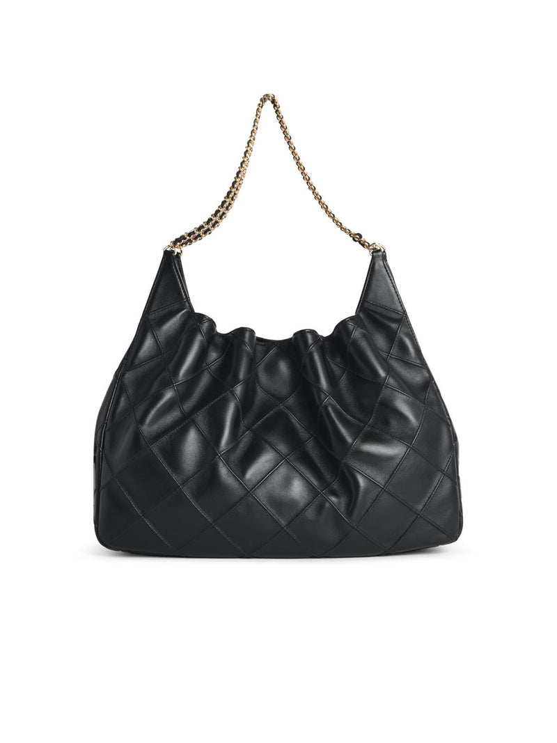Tory Burch Tory Burch Fleming Grande Black Nappa Leather Bag - World Class Fashion