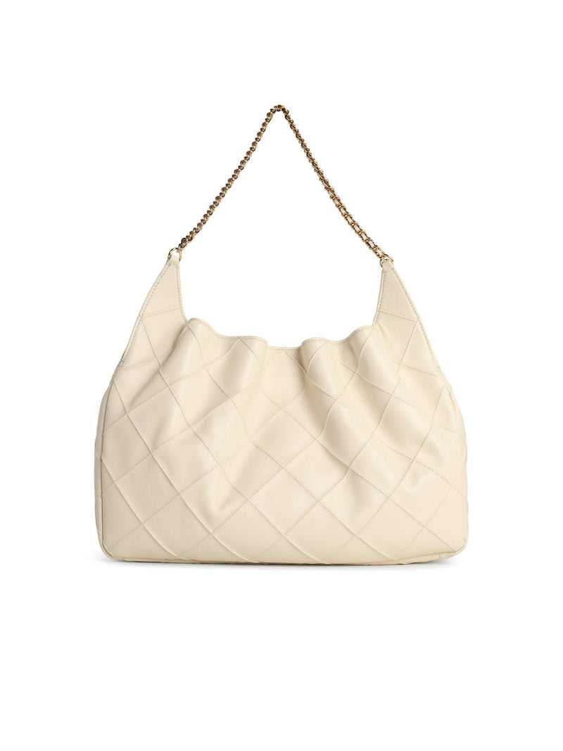 Tory Burch Tory Burch Fleming Grande Light Cream Nappa Leather Bag - World Class Fashion
