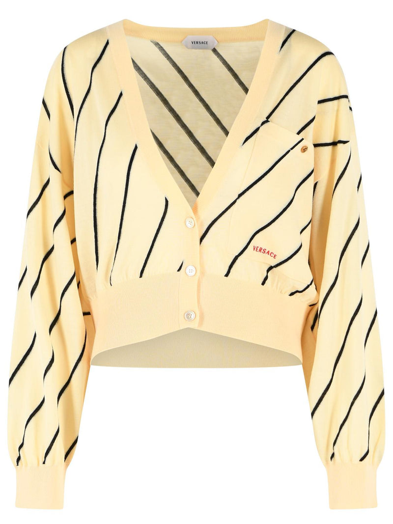 Versace Versace Wool Cardigan Cream Women - World Class Fashion